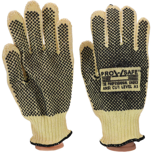 PRO-SAFE GLA-A5-XL Cut-Resistant Gloves PRO-SAFE Size X-Large, ANSI Cut A3, Polyvinylchloride, Kevlar