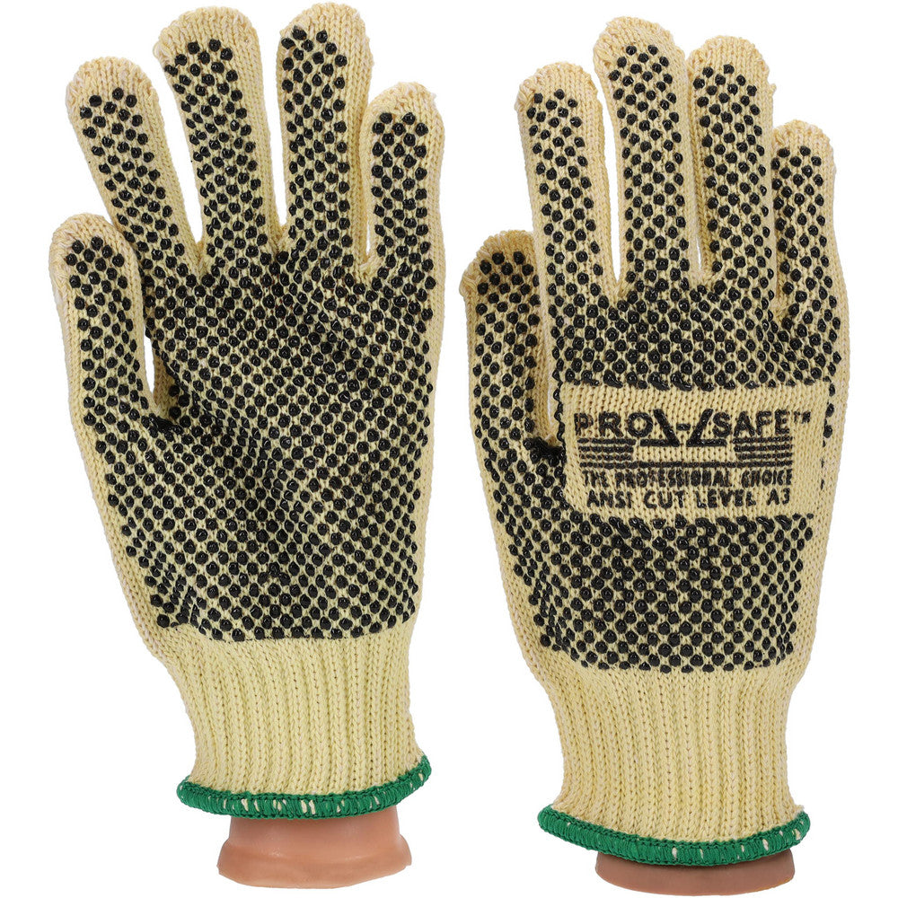PRO-SAFE GLA-A5-M Cut & Abrasion-Resistant Gloves Size M, ANSI Cut A3, Polyvinylchloride, Kevlar
