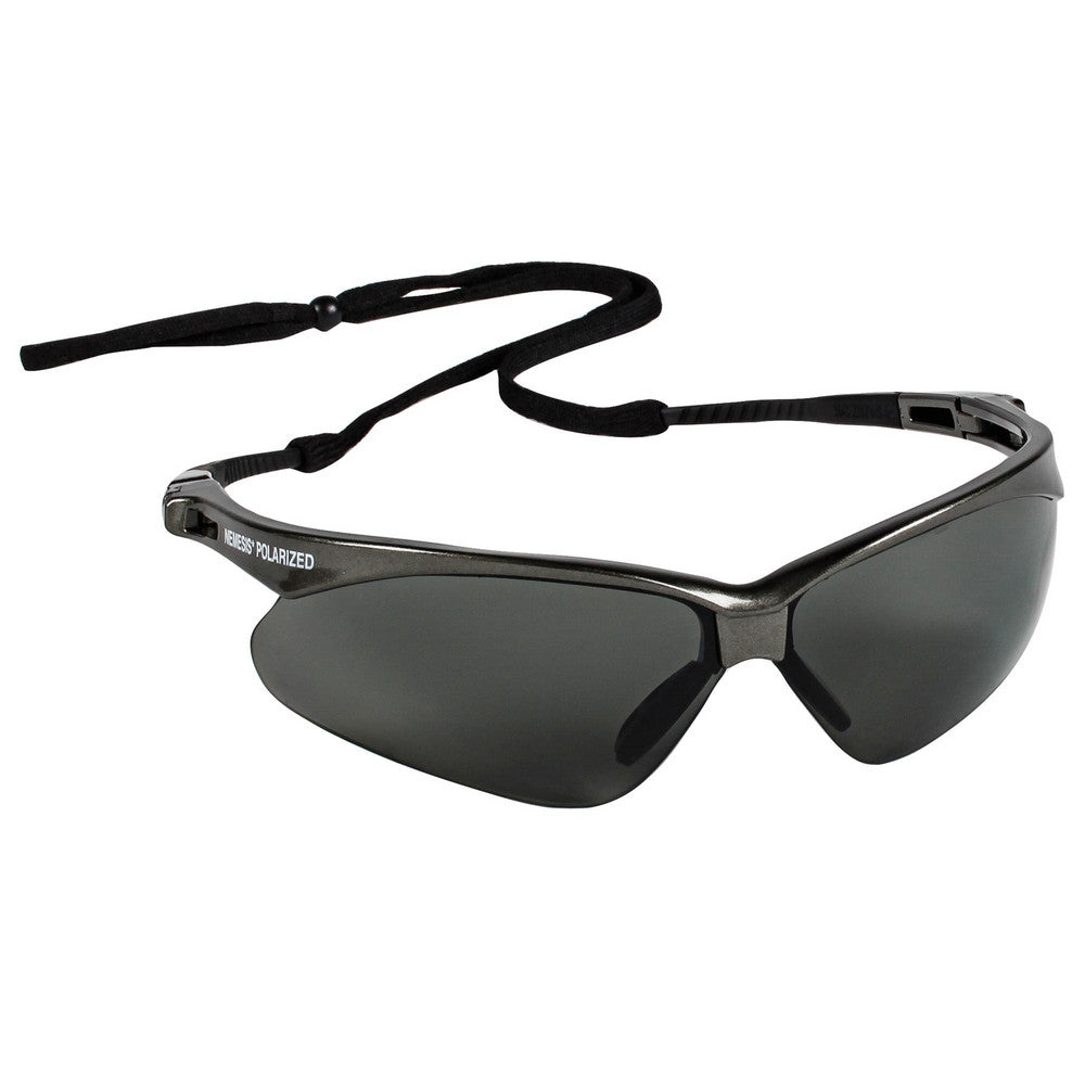 KleenGuard 28635 Safety Glass Scratch-Resistant, Polycarbonate, Smoke Lenses, Full-Framed, UV Protection