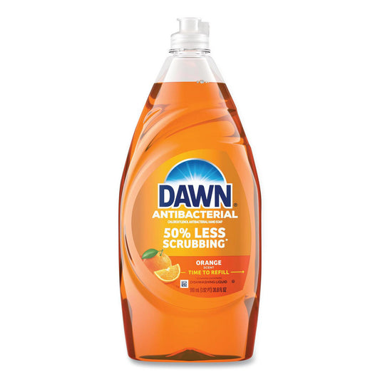 Dawn PGC17121 Ultra Antibacterial Dishwashing Liquid, Orange Scent, 30.8 oz Bottle, 8/Carton