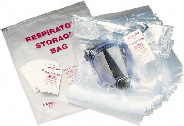 Allegro 4001-06 Facepiece Respirator Bag Polyester, Clear