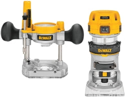 DeWALT DWP611PK 16,000 to 27,000 RPM, 1.25 HP, 7 Amp, Fixed and Plunge Combination Electric Router