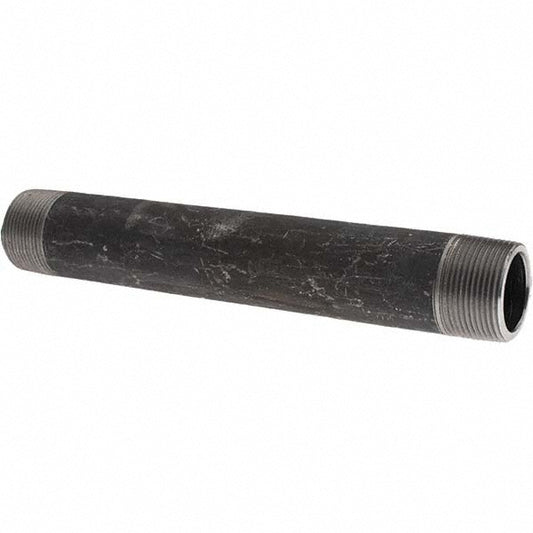 Value Collection 11/4254BLKBN80 Black Pipe Nipple 1-1/4" Dia x 10" Long, Schedule 80