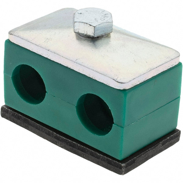 Value Collection AT2-16-A 2.09" Wide x 1.42" High x 1.18" Deep, Polypropylene Twin Vibration-Control Clamp