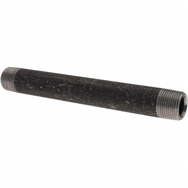 Value Collection 3/4203.2BLKBN80 Black Pipe Nipple 3/4" Dia x 8" Long, Schedule 80