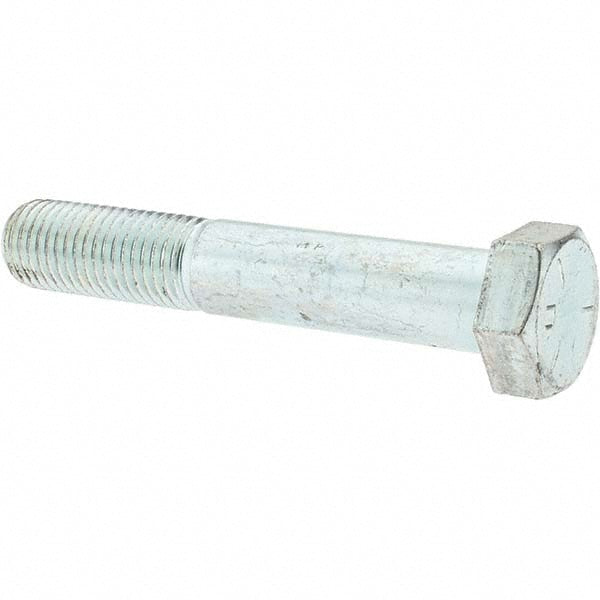 Value Collection -30170-6 Hex Head Cap Screw 1-8 x 6", Grade 5 Steel, Zinc-Plated