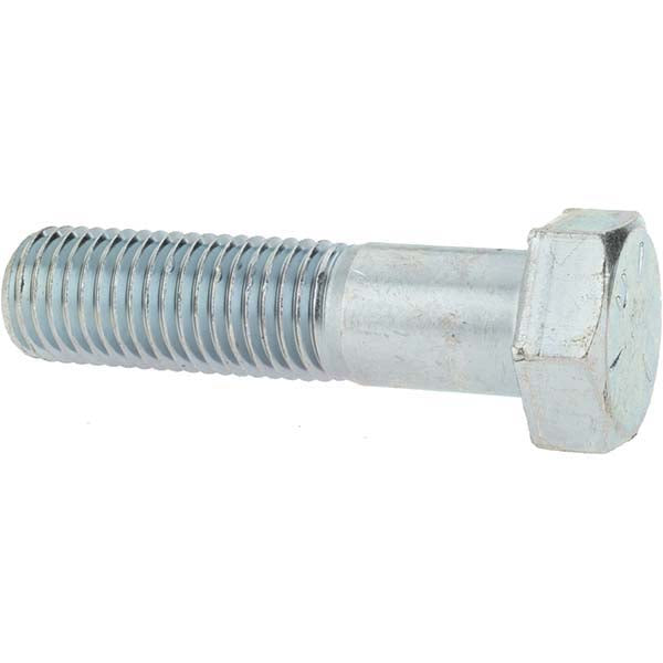 Value Collection -30170-4 Hex Head Cap Screw 1-8 x 4", Grade 5 Steel, Zinc-Plated