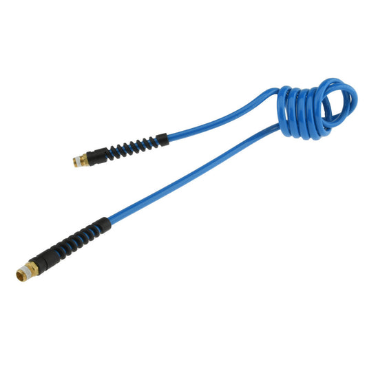 Pro-Source 5540014105PRO Coiled & Self Storing Hose 1/4" ID, 5' Long, Male Swivel x Male Swivel