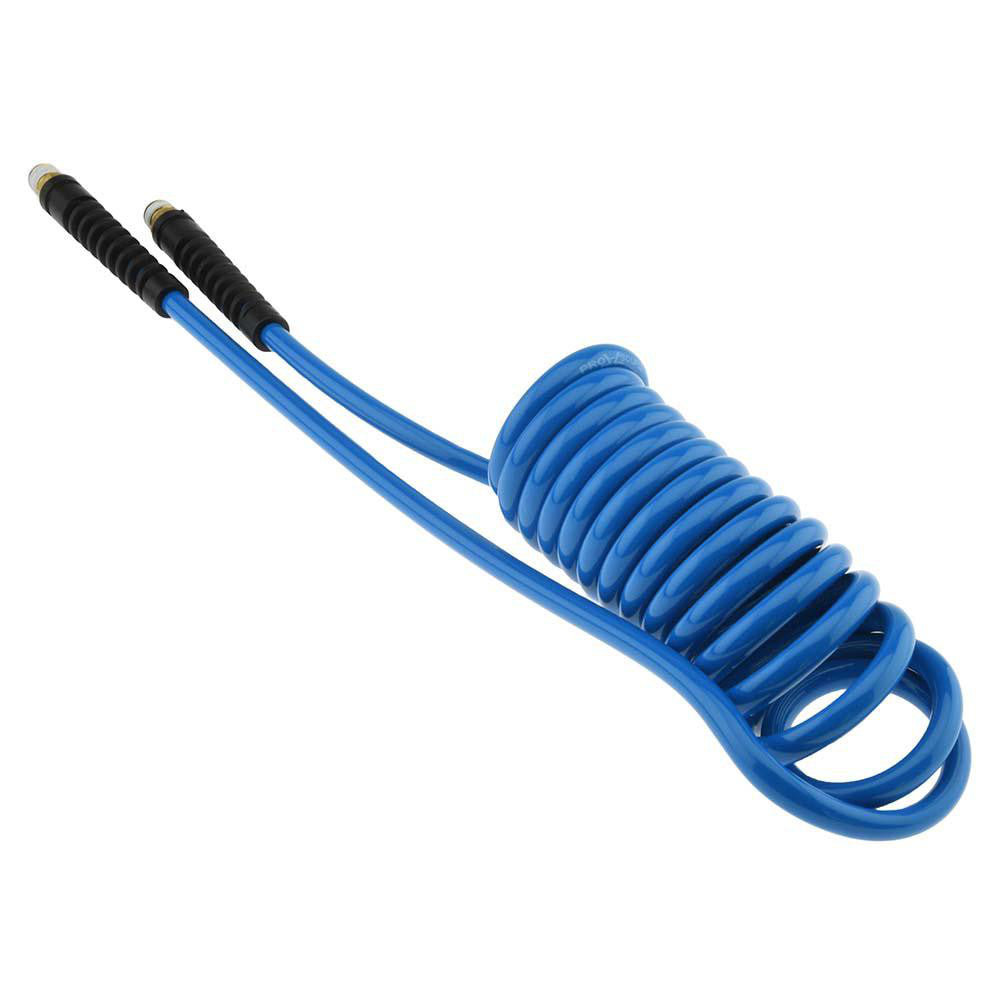Pro-Source 5540014110PRO Coiled & Self Storing Hose 1/4" ID, 10' Long, Male Swivel x Male Swivel