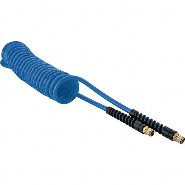 Pro-Source 5540014115PRO Coiled & Self Storing Hose 1/4" ID, 15' Long, Male Swivel x Male Swivel