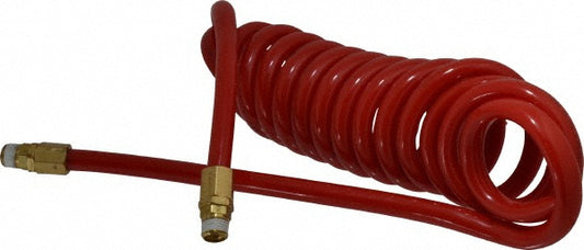 Pro-Source 5540012115PRO Coiled & Self Storing Hose 1/2" ID, 15' Long, Male Swivel x Male Swivel