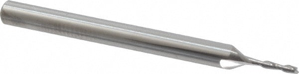 Kyocera SGS Precision Tools 40305 Square End Mill 1.00 mm Dia, 4.00 mm LOC, 2 Flute, Solid Carbide