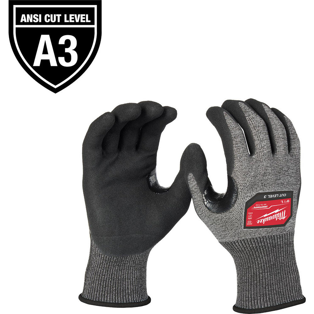 Milwaukee Tool 48-73-7133E Cut & Puncture Resistant Gloves Style Knit  Coating Material Nitrile  Coating Coverage Palm & Fingers  Glove Type Cut-Resistant  ANSI/ISEA Cut Resistance Level A3  Primary Material Polyethylene