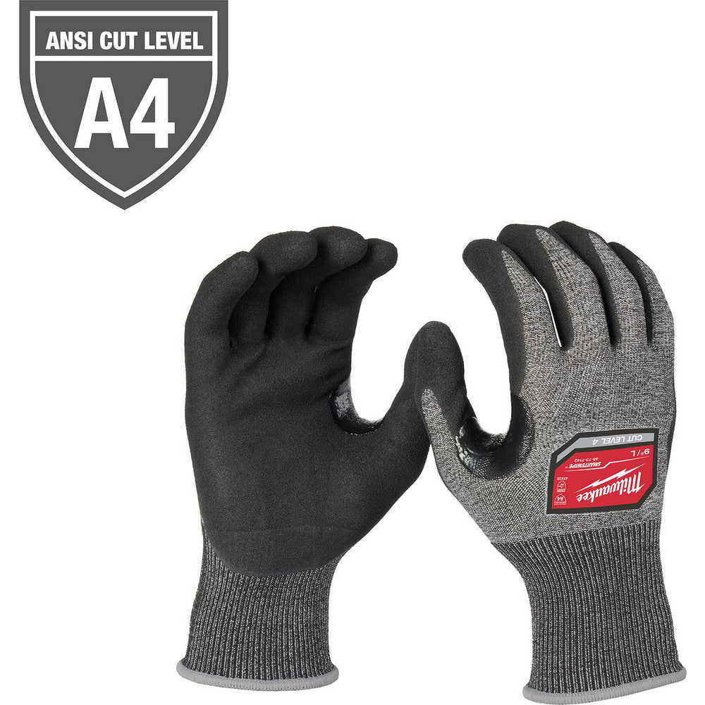 Milwaukee Tool 48-73-7142E Cut & Puncture Resistant Gloves Style Knit  Coating Material Nitrile  Coating Coverage Palm & Fingers  Glove Type Cut-Resistant  ANSI/ISEA Cut Resistance Level A4  Primary Material Polyethylene