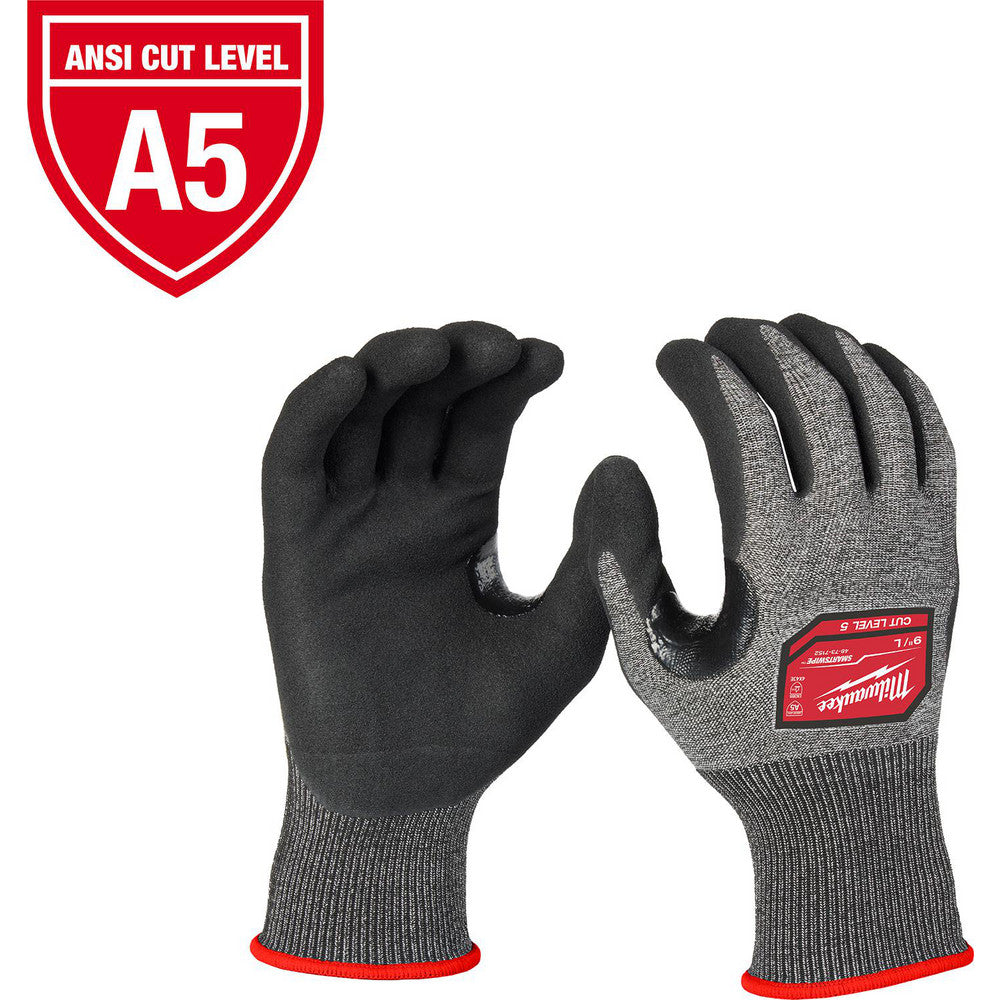 Milwaukee Tool 48-73-7150E Cut & Puncture Resistant Gloves Style Knit  Coating Material Nitrile  Coating Coverage Palm & Fingers  Glove Type Cut-Resistant  ANSI/ISEA Cut Resistance Level A5  Primary Material Polyethylene