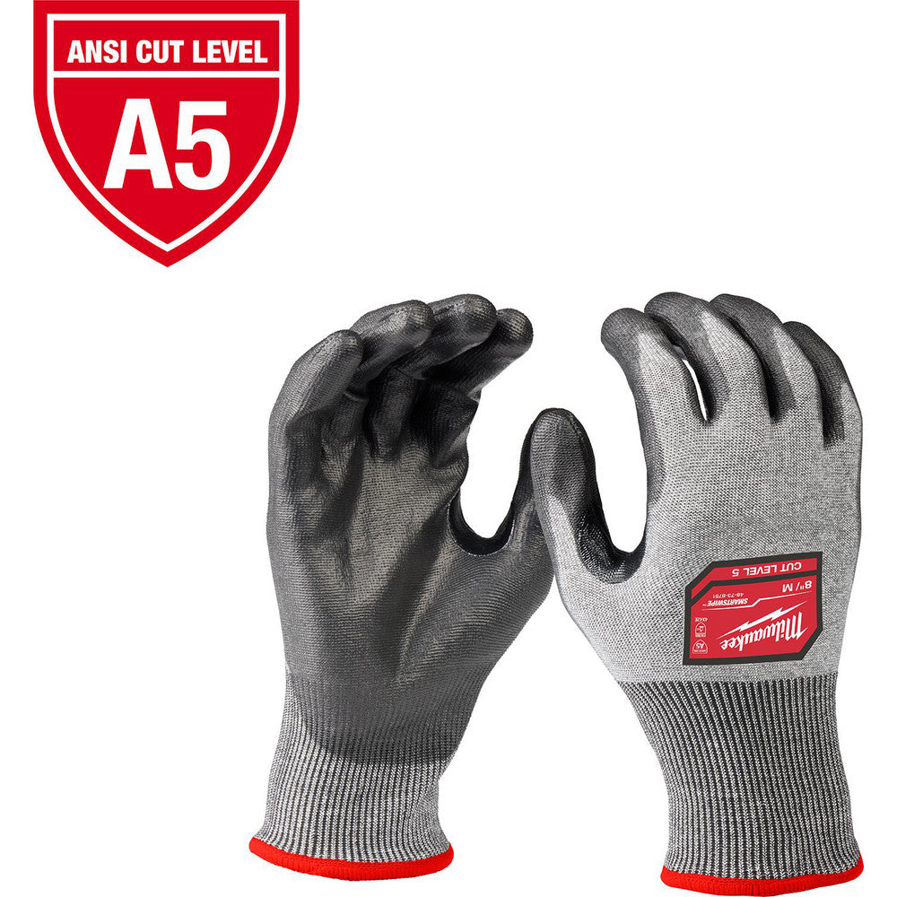Milwaukee Tool 48-73-8752E Cut & Puncture Resistant Gloves Style Knit  Coating Material Polyethylene  Coating Coverage Palm & Fingers  Glove Type Cut-Resistant  ANSI/ISEA Cut Resistance Level A5  Primary Material Polyethylene