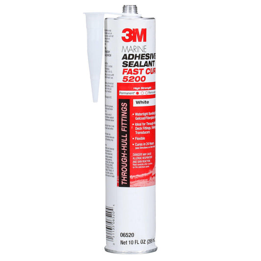 3M 7000000629 Marine Adhesive Sealant 295 Ml Cartridge, White, Polyurethane