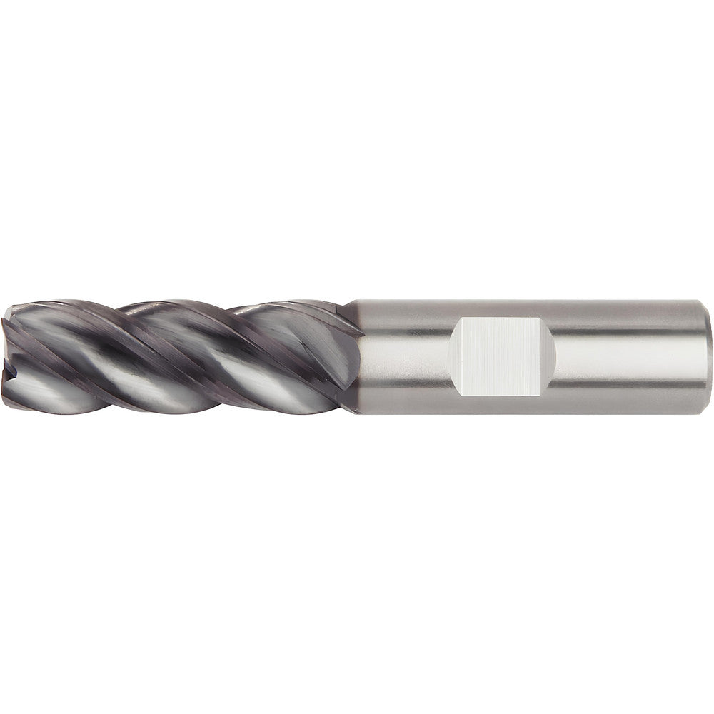 Widia 2837484 Square End Mill 5/8" Dia, 2-1/4" LOC, 4 Flutes, Solid Carbide