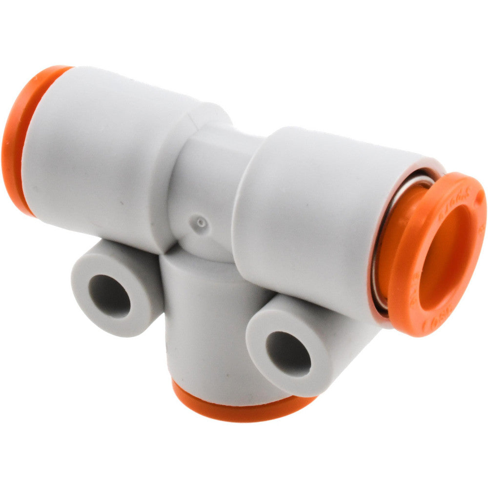 SMC Pneumatics KQ2T09-00A Push-to-Connect Push-to-Connect Fitting Tee, 5/16" OD