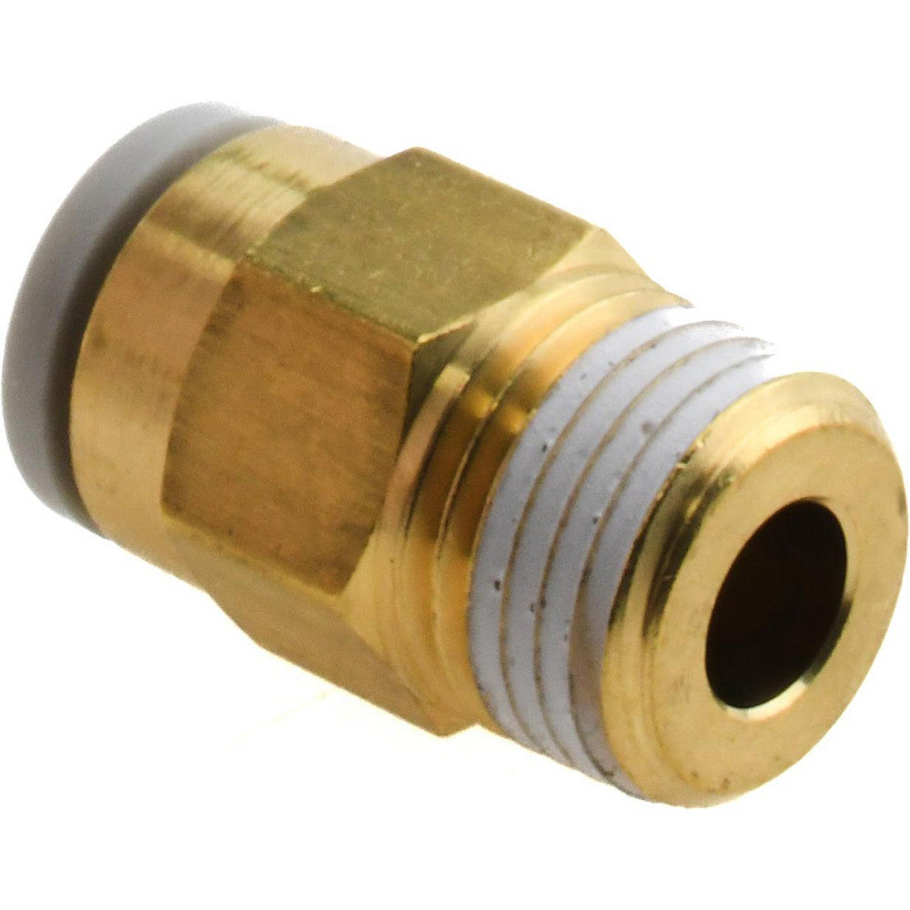 SMC Pneumatics KQ2H06-01AS Push-to-Connect Push-to-Connect Fitting Connector, BSPT, 6.00 mm OD