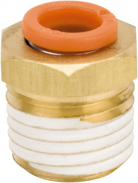 SMC Pneumatics KQ2H05-35AS Push-to-Connect Push-to-Connect Fitting Connector, NPT, 3/16" OD