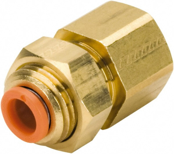 SMC Pneumatics KQ2E11-36A Push-to-Connect Push-to-Connect Fitting Bulkhead, NPT, 3/8" OD