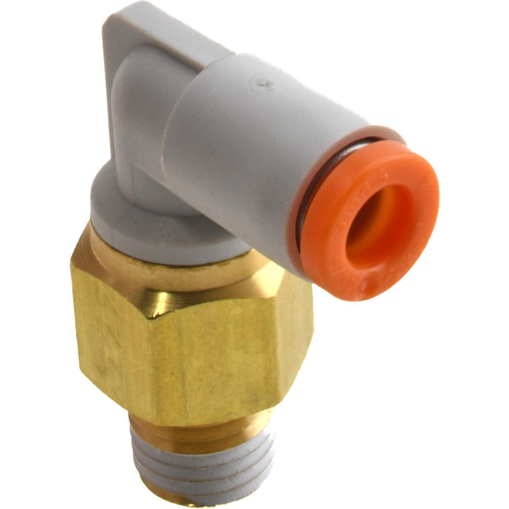 SMC Pneumatics KQ2L03-33AS Push-to-Connect Push-to-Connect Fitting Elbow, NPT, 5/32" OD