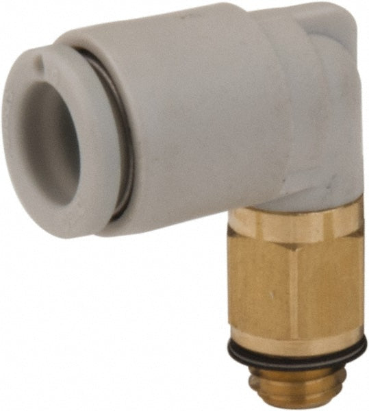 SMC Pneumatics KQ2L23-M5A Push-to-Connect Push-to-Connect Fitting Elbow, M5x0.8 Thread, 3.20 mm OD