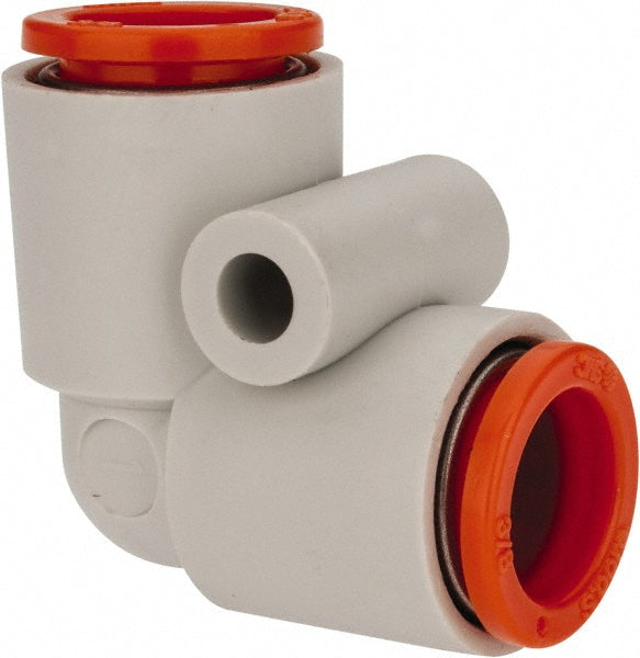 SMC Pneumatics KQ2L11-00A Push-to-Connect Push-to-Connect Fitting Reducing Elbow, 3/8" OD
