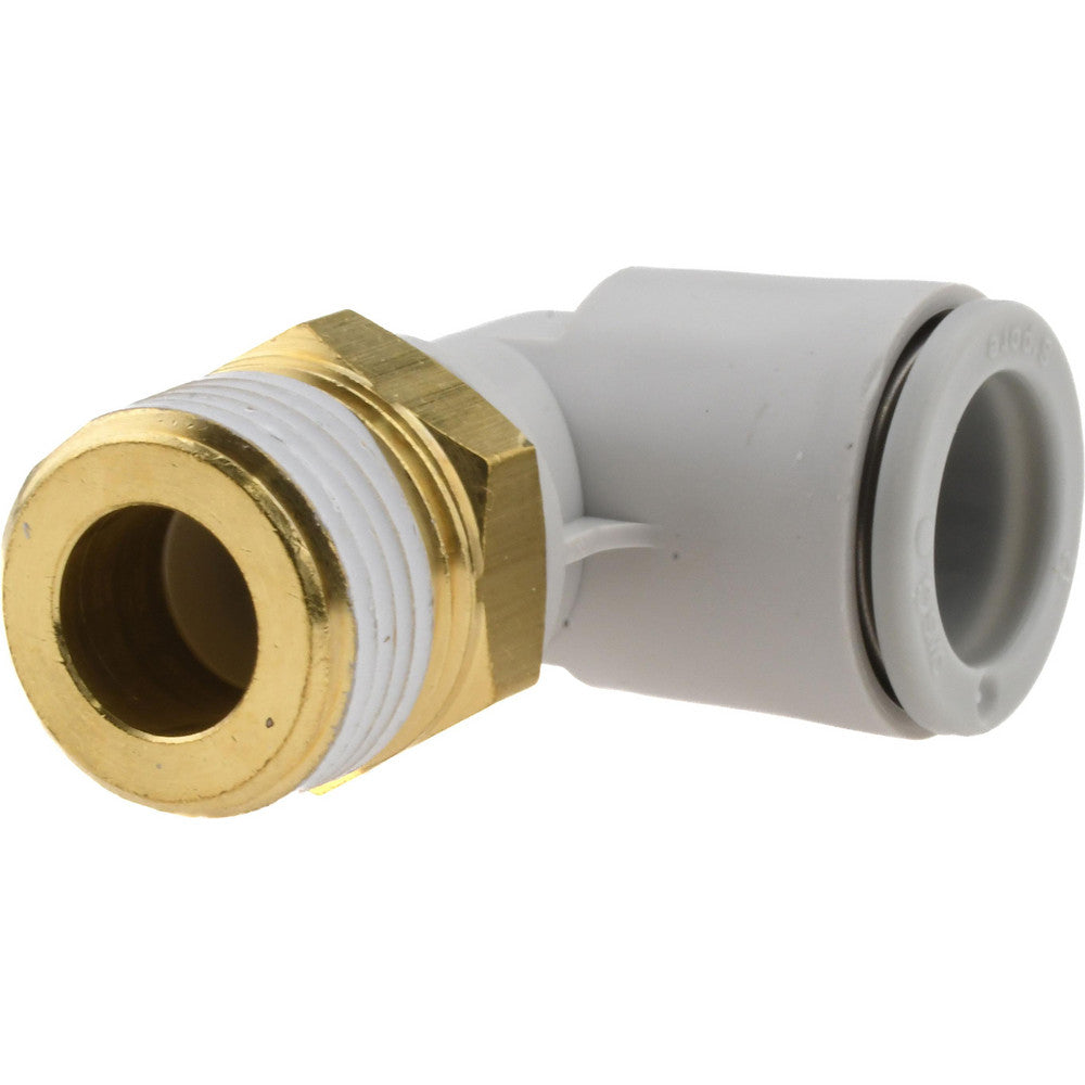 SMC Pneumatics KQ2L12-03AS Push-to-Connect Push-to-Connect Fitting Elbow, BSPT, 12.00 mm OD