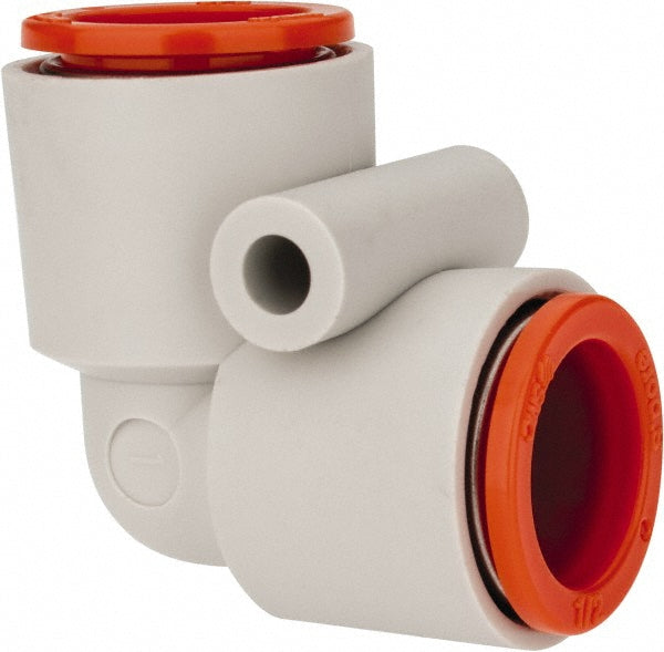 SMC Pneumatics KQ2L13-00A Push-to-Connect Push-to-Connect Fitting Reducing Elbow, 1/2" OD