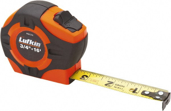 Lufkin PHV1316N Tape Measure 16' Long, 3/4" Width, Yellow Blade