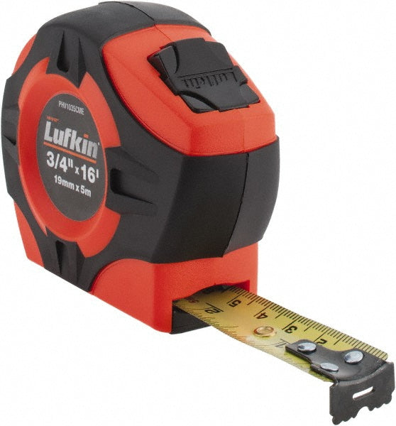 Lufkin PHV1035CMEN Tape Measure 16' Long, 3/4" Width, Yellow Blade