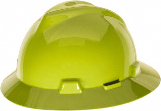 MSA 10061515 Hard Hat Impact Resistant, Full Brim, Type 1, Class E