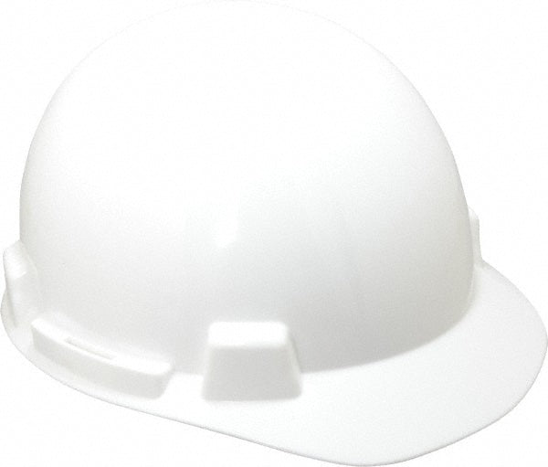 MSA 10074067 Hard Hat Impact Resistant, Full Brim, Type 1, Class E, 4-Point Suspension