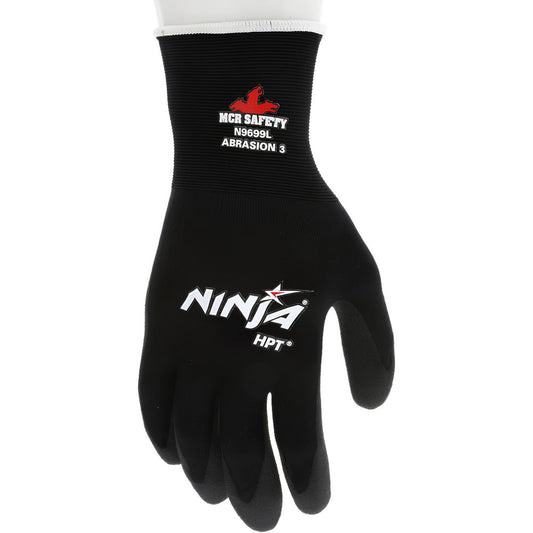 MCR Safety N9699S Work Gloves Ninja® N9699, Size Small, PVC-Coated Nylon, General Purpose