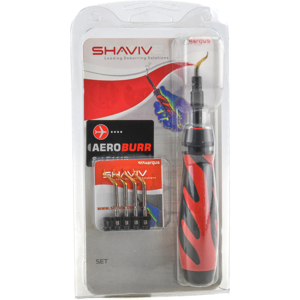 Shaviv 155-00232 Hand Deburring Tool Set 7 Pc, Aeroburr Set