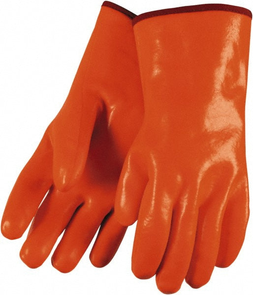 MCR Safety 6712F Chemical Resistant Gloves Memphis® Size Large, 28.00 mil, Polyvinylchloride, Supported