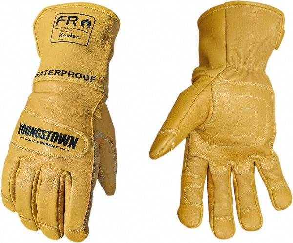 Youngstown 11-3285-60-M Size M, Leather or Synthetic Leather, Arc Flash, Flame Resistant & Waterproof Gloves