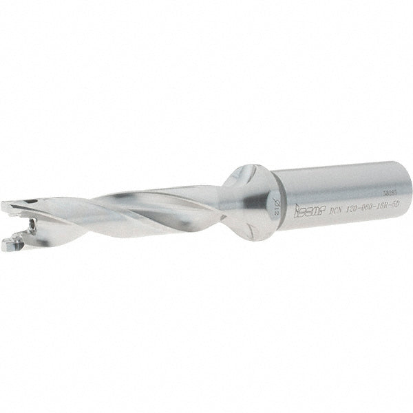 Iscar 3202677 Replaceable-Tip Drill 12 to 12.4 mm Dia, 60 mm Max Depth, 16 mm Straight-Cylindrical Shank