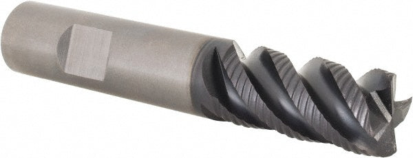 Kennametal 3331488 Roughing End Mill 5/8" Dia, 4 Flute, Coarse Pitch, 0.0400" Corner Radius, Single End, Solid Carbide