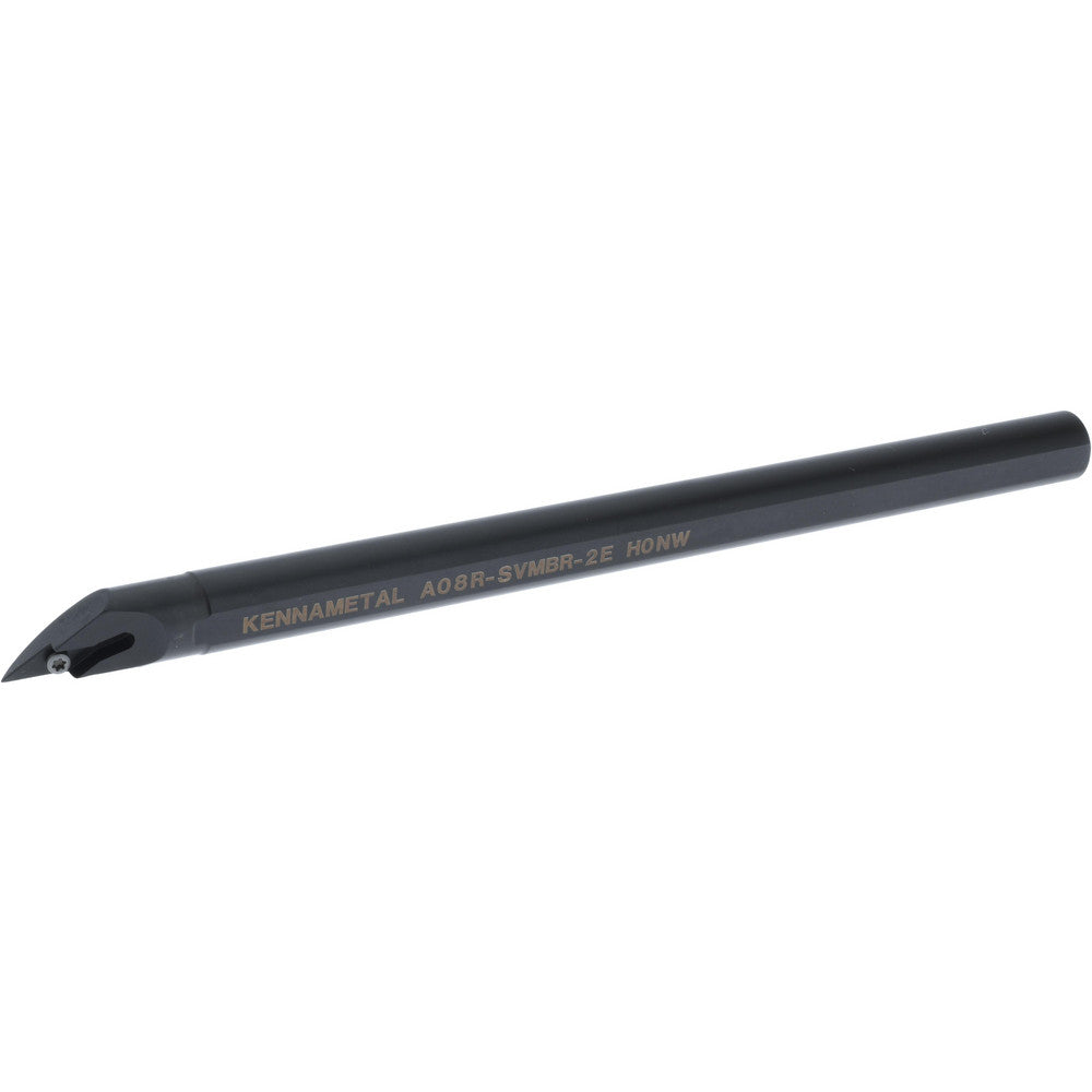 Kennametal 1236002 Indexable Boring Bar A08RSVMBR2E, 24.89 mm Min Bore Dia, Right Hand Cut, 1/2" Shank Dia, -5 &deg Lead Angle, Steel