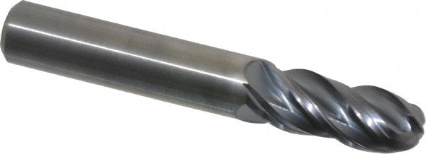 Kennametal 4067346 Ball End Mill 0.375" Dia, 0.875" LOC, 4 Flute, Solid Carbide