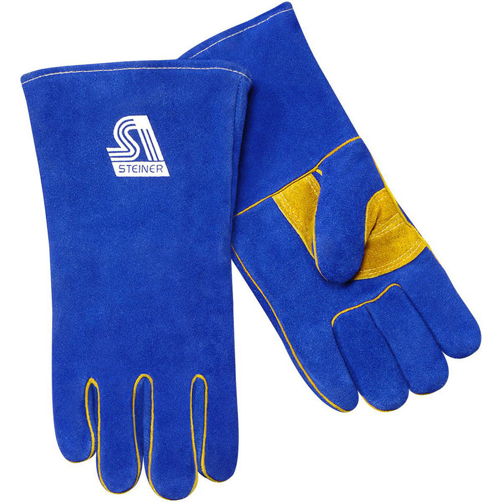 Steiner 2519B-M Welder's & Heat Protective Gloves Size Medium  Hand Pair  Glove Material Cowhide Leather  