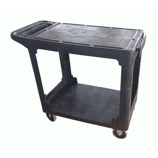 Value Collection MW-0416 BLK Shelf Utility Cart Plastic, Black
