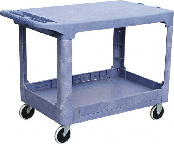 Value Collection MW-0416 GRY Shelf Utility Cart Plastic, Gray