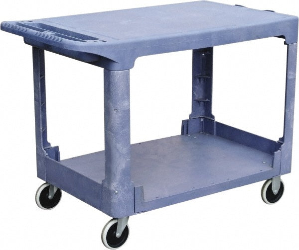 Value Collection MW-0417 GRY Shelf Utility Cart Plastic, Gray