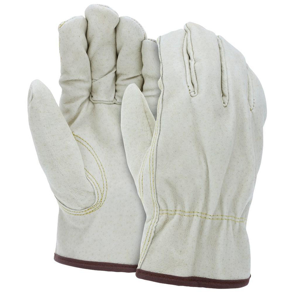 MCR Safety 3451XL Work Gloves Memphis® 3451, Size X-Large, Pigskin Leather Lined, Pigskin Leather, General Purpose