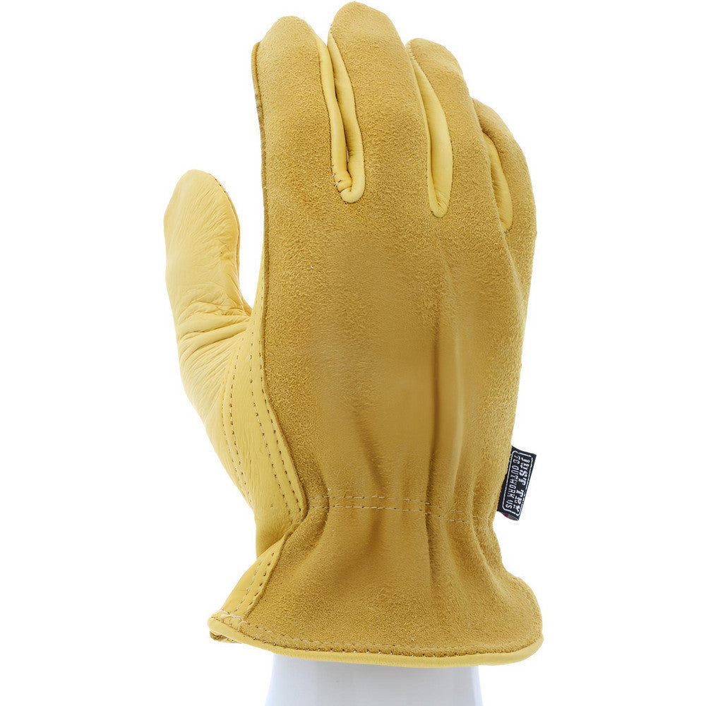 MCR Safety 3505L Work Gloves Memphis® 3505, Size Large, Deerskin Leather Lined, Deerskin Leather, General Purpose