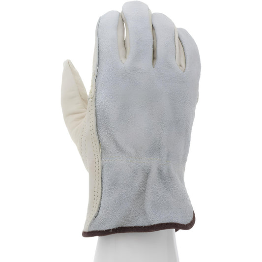 MCR Safety 32055XXL Work Gloves Memphis® 32055, Size 2X-Large, Cowhide Leather Lined, Cowhide Leather, General Purpose